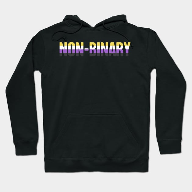 Non-Binary Pride Flag | Gender Identity Genderqueer Hoodie by MeatMan